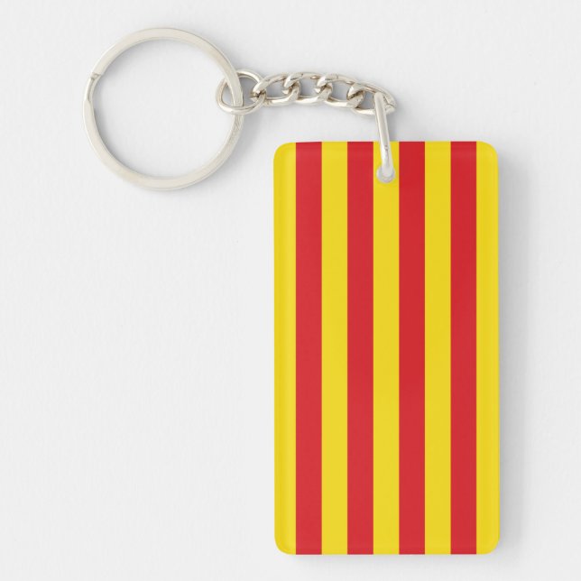 Spanien: La Senyera Katalonien Schlüsselanhänger (Vorderseite)