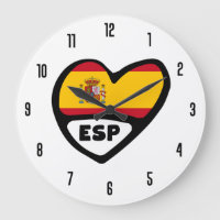 Spanien Ländercode ESP Flaggenmitte