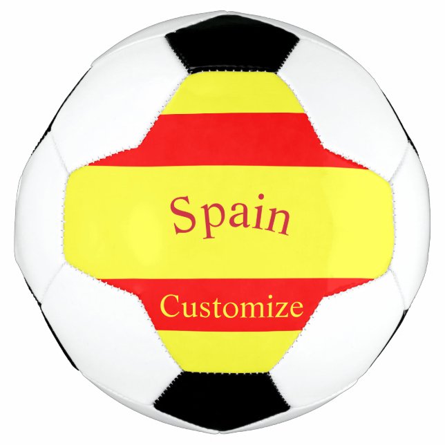 Spanien Landesflagge Thunder_Cove Fußball (Vorderseite)