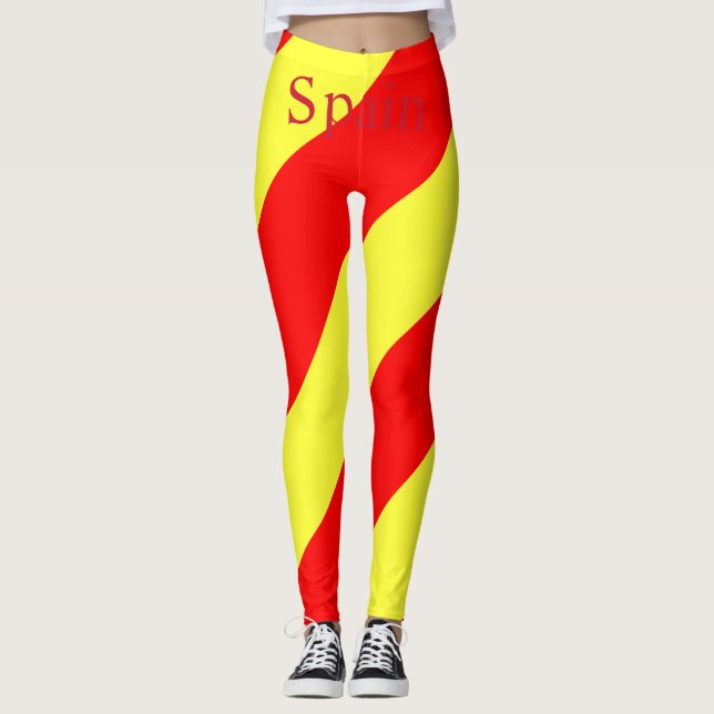 Spanien Landesflagge Thunder_Cove Leggings (Vorderseite)