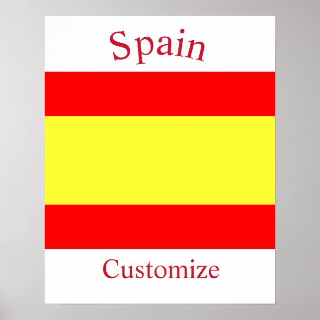 Spanien Landesflagge Thunder_Cove Poster (Vorne)