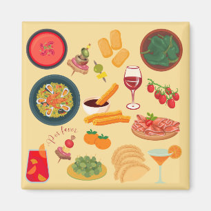 Spanien - Lebensmittel Magnet