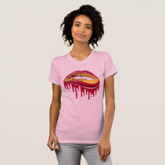 Spanien Lippen Stolz Wurzel Flagge T-Shirt