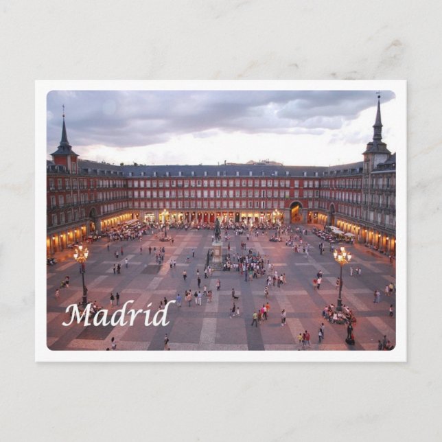 Spanien - Madrid - Platz der Bürgermeister - Postkarte (Vorderseite)