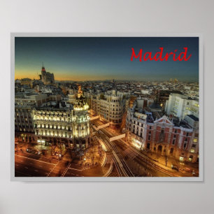 Spanien - Madrid - Stadt - Poster