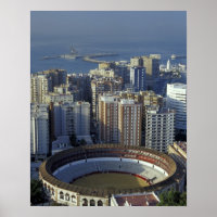 Spanien, Malaga, Andalusien Sicht auf den Plaza de