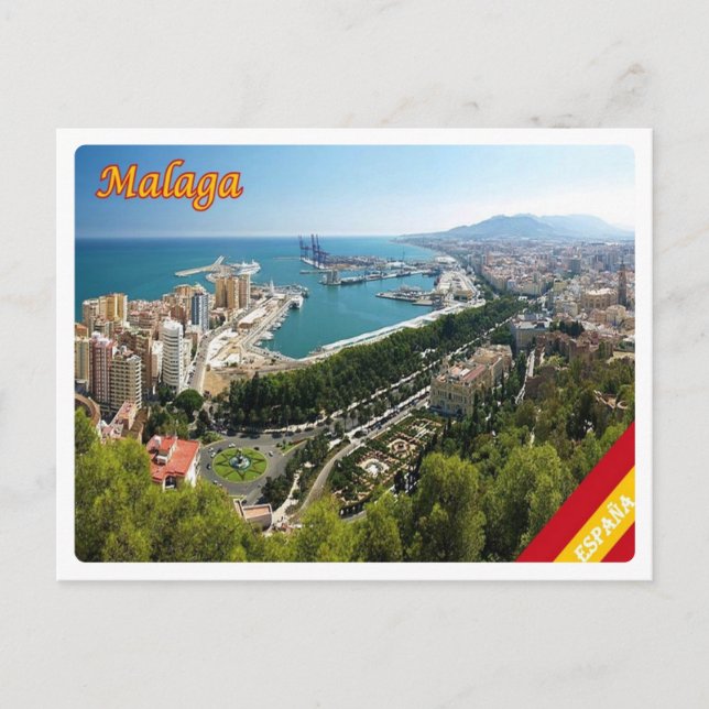 Spanien - Malaga - Postkarte (Vorderseite)