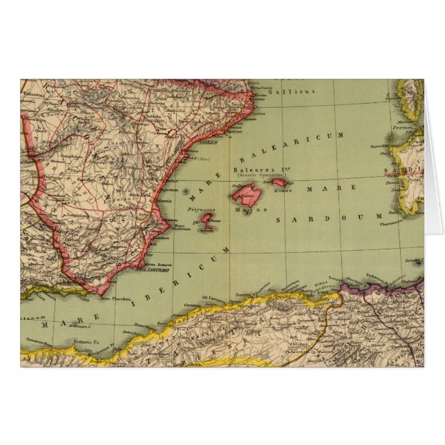 Spanien, Mauretanien und Afrika (Vorderseite (Horizontal))