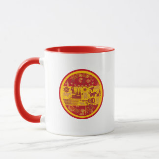 Spanien mit traditioneller Kultur und Länderfarben Tasse