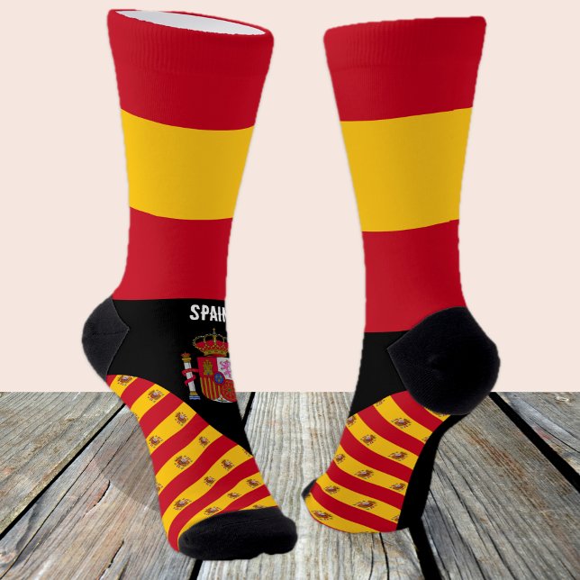 Spanien, Mode, spanische Flagge, patriotisch Socken (Von Creator hochgeladen)