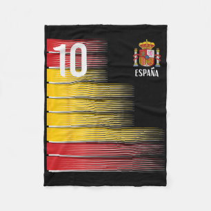 Spanien Nummer 10 Espana Spanisch Fußball Männer F Fleecedecke