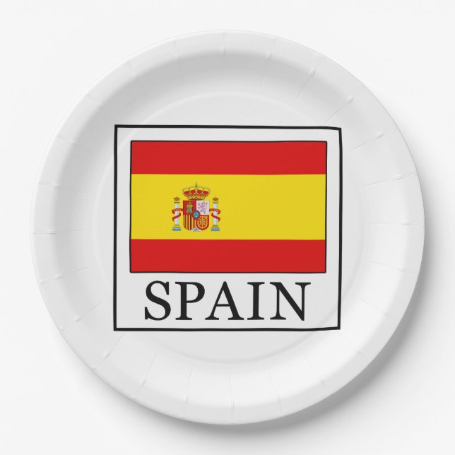 Spanien Pappteller (Vorderseite)