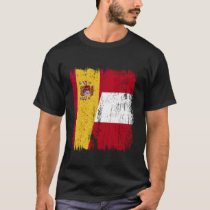 Spanien Peru Halbflagge Spanische Peruanische Herk T-Shirt