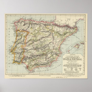 Spanien, Portugal 4 Poster