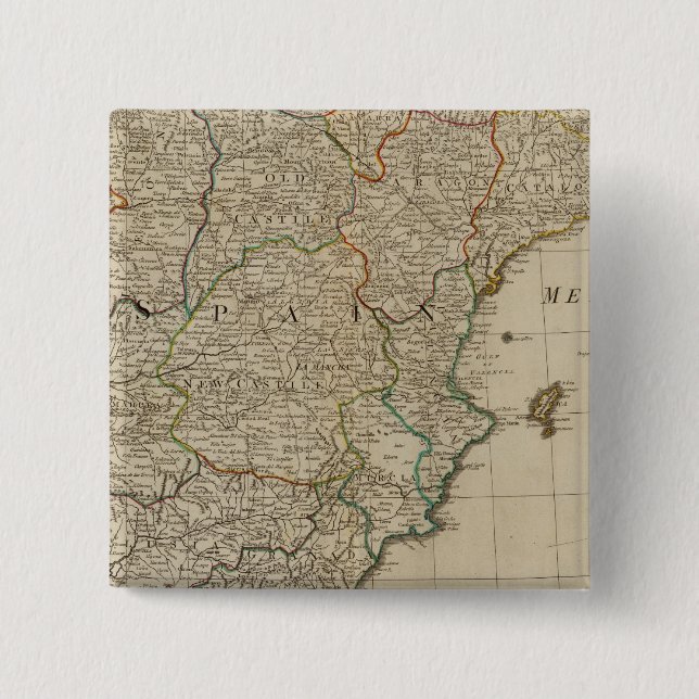 Spanien, Portugal Button (Vorderseite)