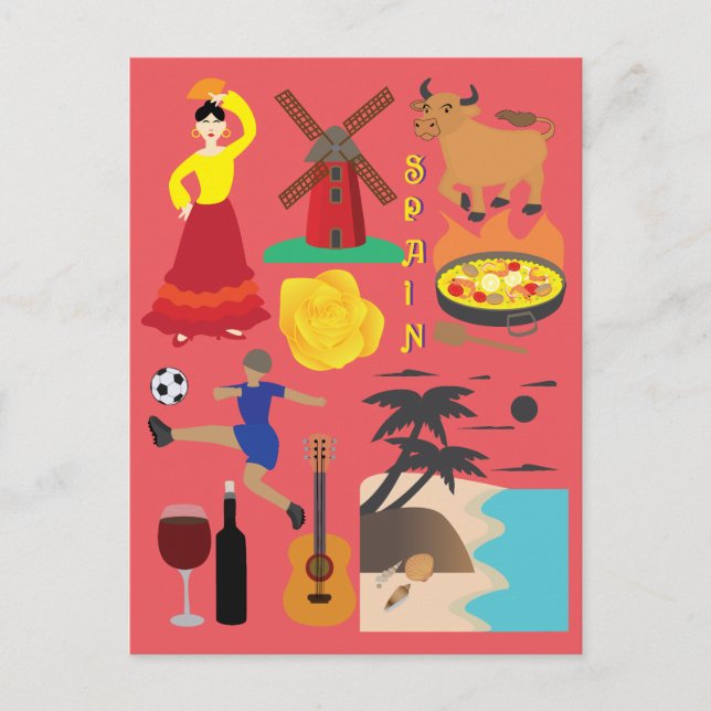Spanien Postkarte (Vorderseite)