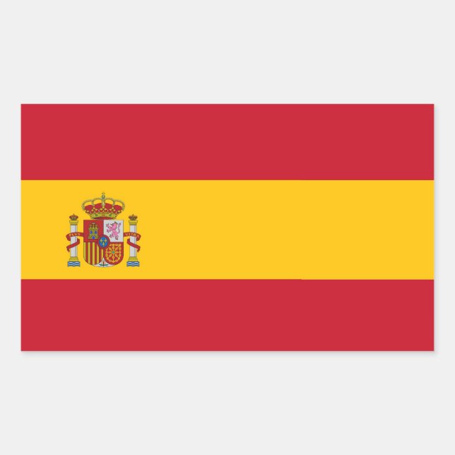 SPANIEN RECHTECKIGER AUFKLEBER (Vorderseite)