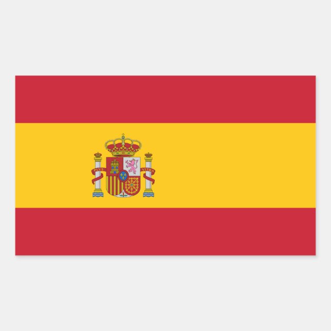 Spanien Rechteckiger Aufkleber (Vorderseite)