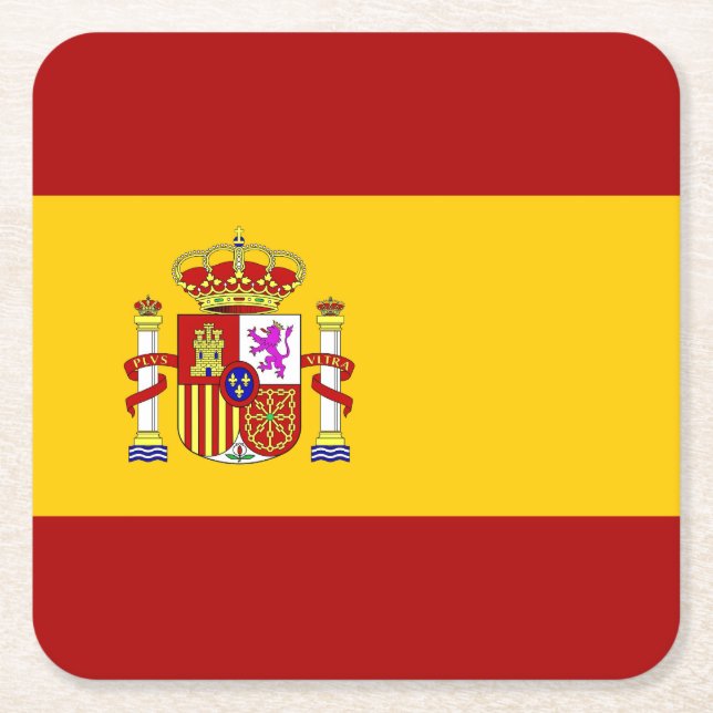 Spanien Rechteckiger Pappuntersetzer (Vorderseite)