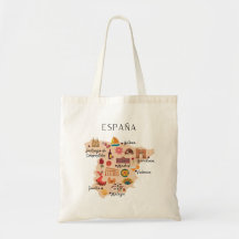 Spanien-Reisekarte (beidseitiger Druck)