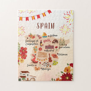 Spanien-Reisekarte, Städte, Kultur
