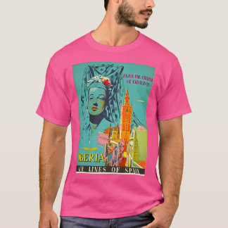 Spanien Reiseplakat T-Shirt
