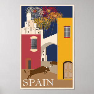 Spanien Reiseplakat Vintag Poster