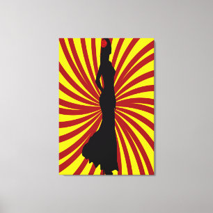 Spanien Retro Art Leinwanddruck