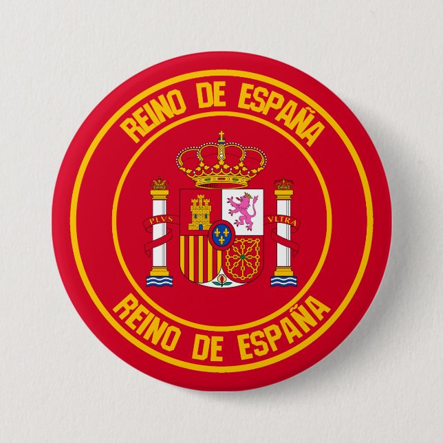 Spanien Runde Emblem Button (Vorderseite)