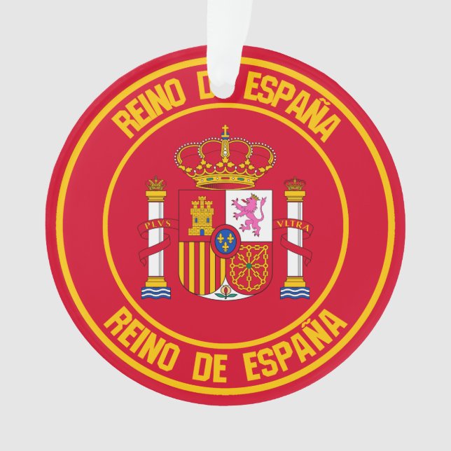 Spanien Runde Emblem Ornament (Vorderseite)