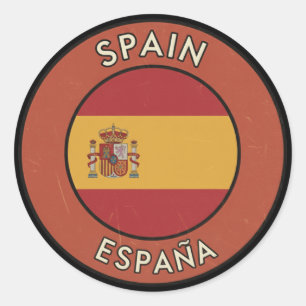Spanien Runder Aufkleber