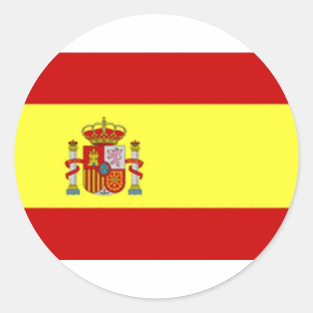Spanien Runder Aufkleber (Vorderseite)