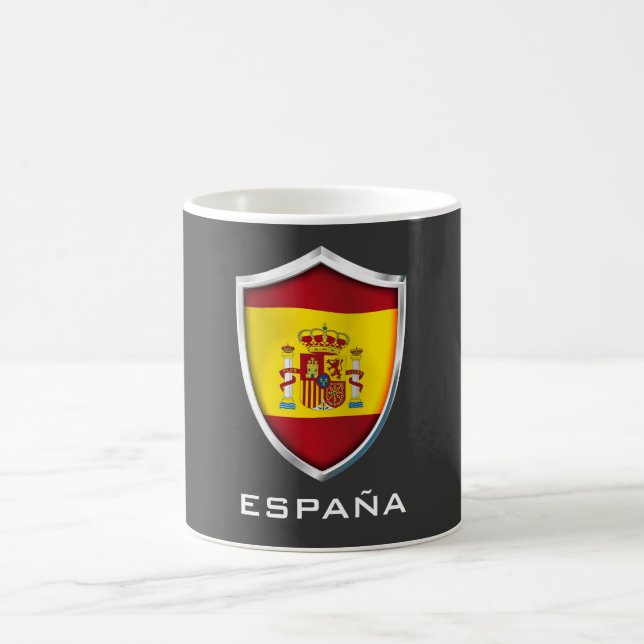 Spanien Schild Kaffeetasse (Mittel)