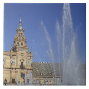 Spanien, Sevilla, Andalusien und verziert Fliese