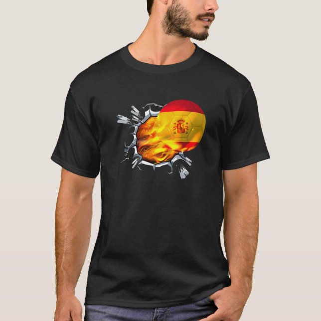 Spanien Soccer Jersey | Espana Fans Geschenke für  T-Shirt (Vorderseite)