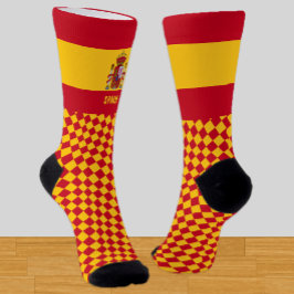 Spanien Socken, spanische Flagge Mode / Sport Socken