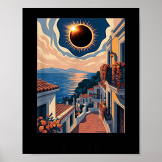 Spanien Sonnenfinsternis 2026 Genießen Sie die Tot Poster