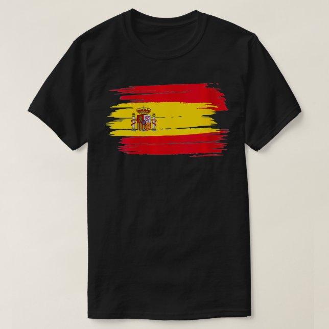 Spanien Spanien Flagge Madrid Land T-Shirt (Design vorne)