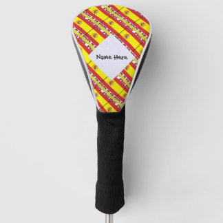 Spanien - Spanische Flagge als Personalisiertes Sc Golf Headcover