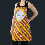 Spanien - Spanische Flagge Personalisiert Schürze<br><div class="desc">Verwenden Sie den weißen, quadratischen Platz, um Ihren Namen für ein personalisiertes Aussehen oder ein individuelles Geschenk auf diesem Fliesendesign der spanischen Flagge mit dem Wort SPANIEN, darunter, in den Farben der Flagge hinzuzufügen. Es ist gefliest, um ein angenehmeres Aussehen zu erhalten. Die Familie wird sich an ihrem Erbe gewöhnen....</div>