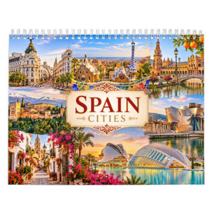 Spanien Städte Landschaft Reise Kalender