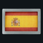 Spanien-Stolz Rechteckige Gürtelschnalle<br><div class="desc">Die schöne künstlerische Flagge von Spanien</div>
