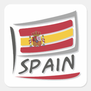 Spanien - Stolz X Quadratischer Aufkleber