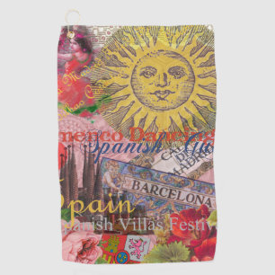 Spanien Sunshine Spanish Travel Art Golfhandtuch