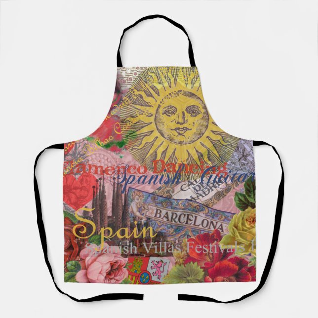 Spanien Sunshine Spanish Travel Art Schürze (Vorderseite)