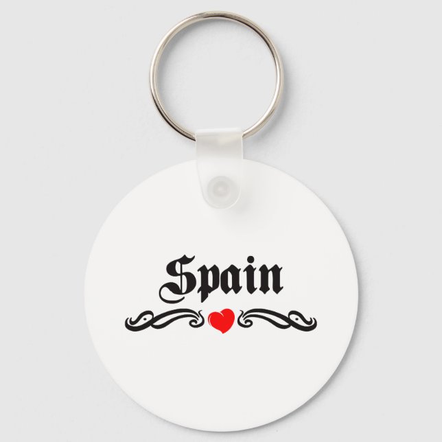 Spanien Tattoo Style Schlüsselanhänger (Vorderseite)