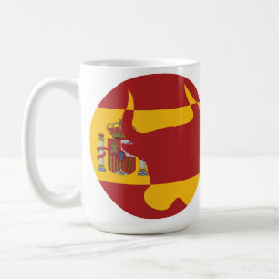 Spanien Taurus Nationale Tierflagge Kaffeetasse