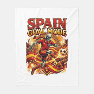 Spanien Tor Modus Skelett Stürmer Nationen Streetw Fleecedecke