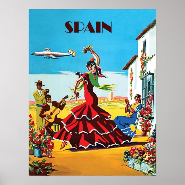 Spanien, traditionelle Tanz- und Musikbranche, Vin Poster (Vorne)