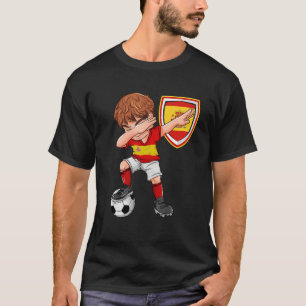 Spanien trobbing Fußball Boy Spainish Flag Footbal T-Shirt